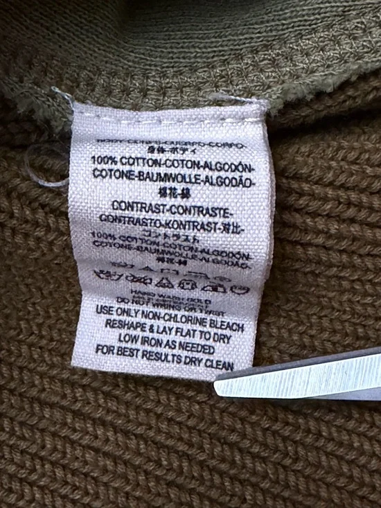 Free People Olive-Toned Ribbed Knit Sweater with Keyhole Shoulder - Picture 8 of 9